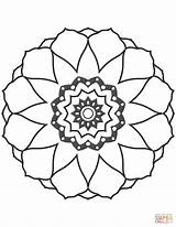 Mandala Blumen Ausmalbilder Mandalas Ausmalbild Blume Einfache Pages Ausdrucken Pintar Kostenlos sketch template