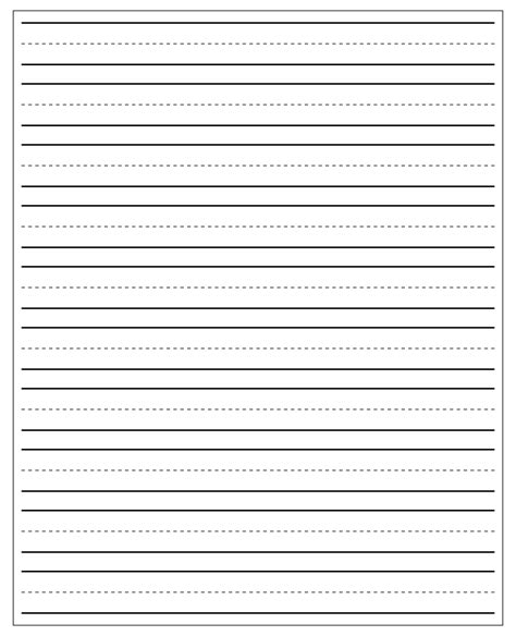 printable blank handwriting paper