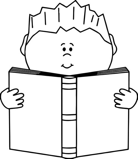 read  book boy coloring page wecoloringpagecom