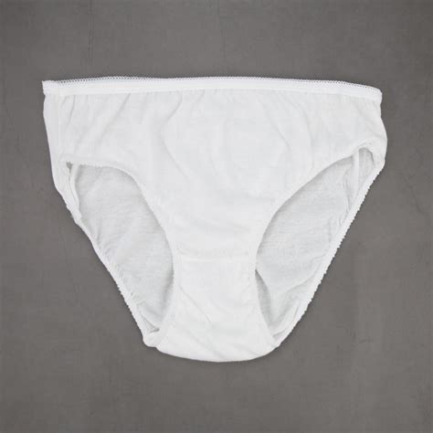 5pcs Pack Unisex White Cotton Disposable Underwear Women Men Outdoor