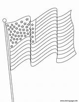 Coloring Flag American Pages Usa Twin Towers 4th July Printable Color Kids Print Drawing Line Hellokids Ground Zero sketch template