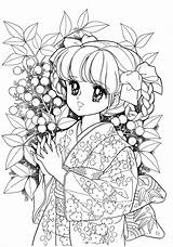 ぬりえ Shoujo Kawaii さん ダウンロード sketch template