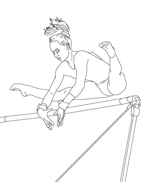 gymnastics coloring pages  getcoloringscom  printable
