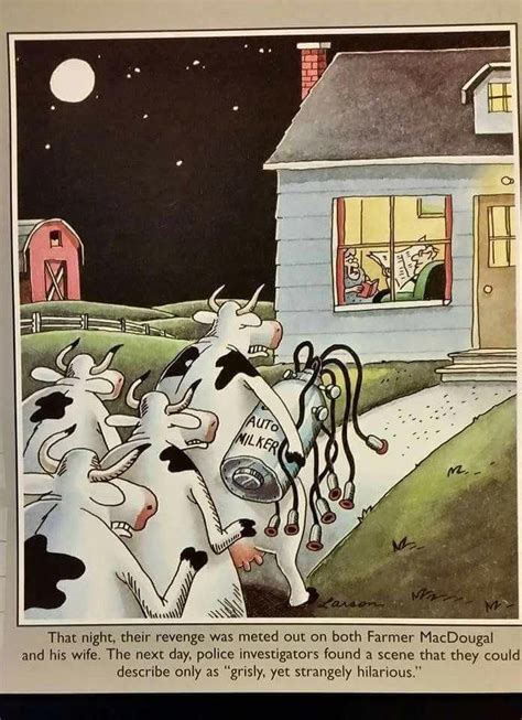 “grisly yet strangely hilarious ” far side cartoons far side comics