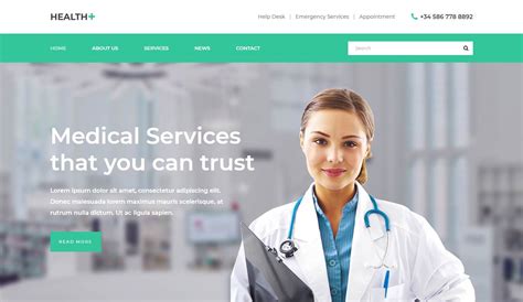 health   medical clinic website template   htmlcss