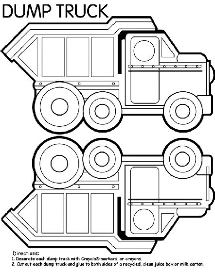 dump truck box coloring page crayolacom