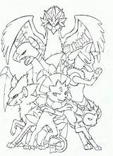 Pokemon Coloring Team Pages Teams Lineart Choose Board sketch template