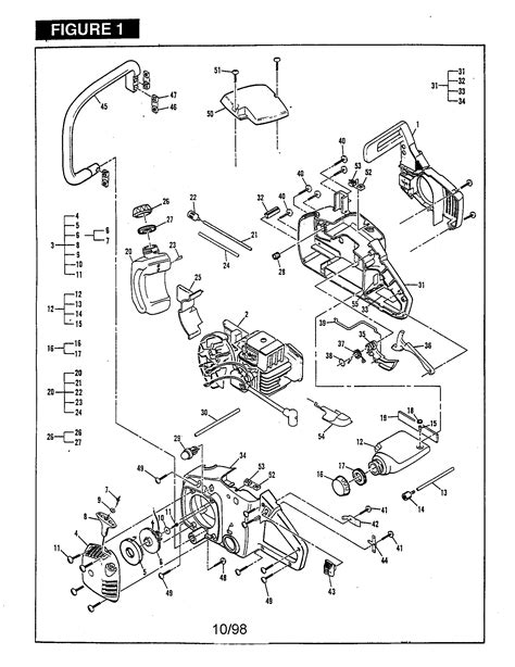 Mcculloch 32cc Gasoline Chain Saws Parts Model Mac32141160003232