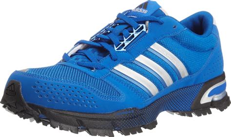 adidas mens marathon tr  blue beautymetallic silverblack trainer   uk amazoncouk