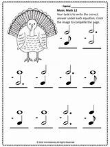 Music Thanksgiving Math Worksheets Sheets Activities Teacherspayteachers Theory sketch template