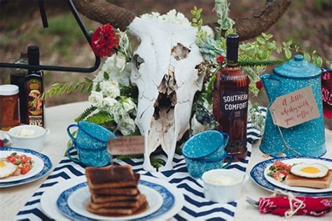antlers centerpiece country and western bridal shower