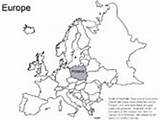Poland Coloring Map Pages Highlighting Ws sketch template