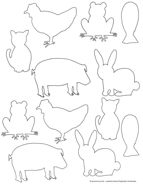 animal shapes  cut    animal shapes  cut