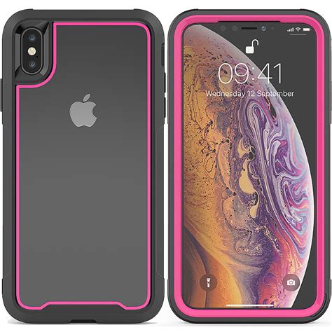iphone xs max case allytech slim clear shock absorbing dustproof lightweight cover