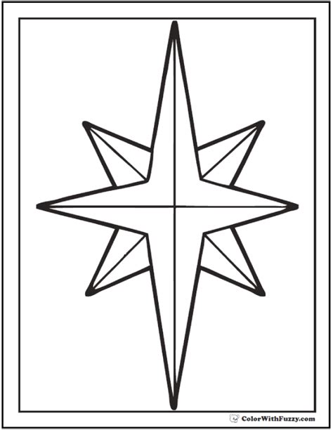 christmas star coloring page sketch coloring page