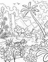 Selva Cachoeira Colorironline sketch template