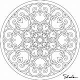 Coloring Pages Mandalas Valentine Heart Mandala Printable Color Valentines Adults Adult Print Designs Mandala2 Cp Paste Eat Gif Abstract Don sketch template