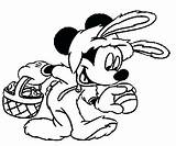 Easter Coloring Pages Disney Mickey Mouse Minnie Colouring Print Printable Cartoon Part Awesome Sheets Character Getcolorings Disneyclips Bunny Color Visit sketch template