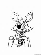 Nights Foxy Freddy Animatronics Coloring4free Freddys Pngitem Fnaf sketch template
