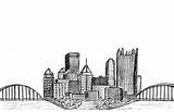 Pittsburgh Skyline Sketch Drawing Paintingvalley Sketches sketch template