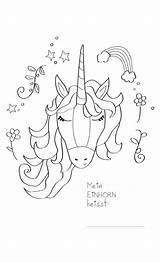 Einhorn Lyria sketch template