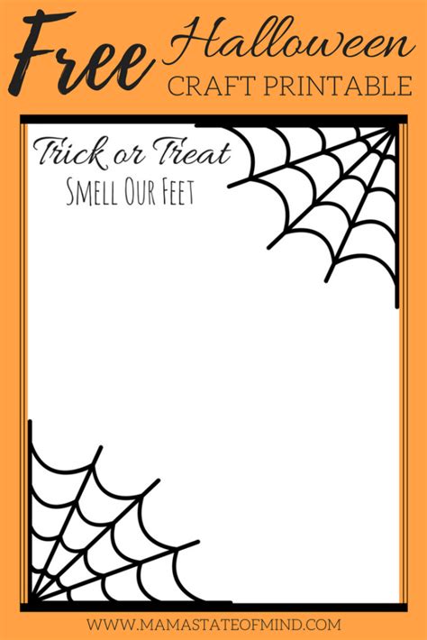 halloween craft printables web learning   holiday