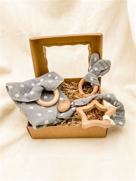 pc gray star wooden baby gift set  baby gift wooden etsy