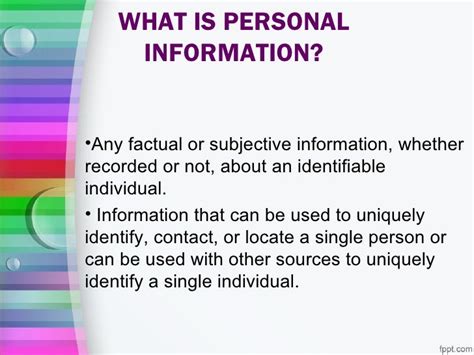 ict personal info