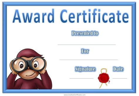 printable award certificate template bing images certificates