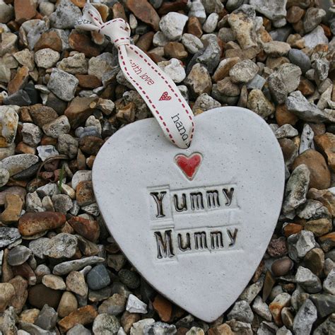 yummy mummy hanging heart by juliet reeves designs