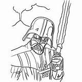 Star Coloring Wars Darth Vader Printable Skywalker Pages Anakin Luke War Character sketch template
