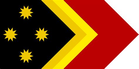 alternative australian flag  designed based    alternate colour palette vexillology