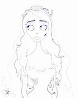 Corpse Bride Coloring Pages Printable Kids sketch template