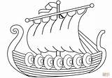 Tegninger Bateau Vikings Vikingeskib Coloriage Colorare Viking Disegno Vichinga Drakkar Longboat Tegne Navi Skibe sketch template