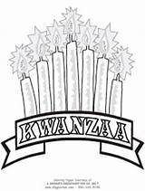 Kwanzaa Coloring Pages Candles Giggletimetoys sketch template