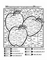 Multiplication Coloring Worksheets Sheet Apple Math Pages Basic Grade Sheets Printable Facts Teacherspayteachers Graders Third Practice Template Sketch sketch template