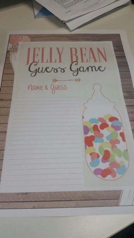 jelly bean guessing game baby shower games carnival games baby shower