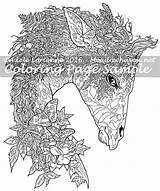 Coloring Giraffe Forest Fantasy Meadowhaven Pages Favourites Add sketch template