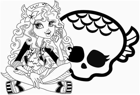 monster high colouring pages cieo clip art library