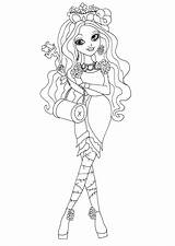 Ever After High Pages Coloring Hatter Madeline Getcolorings sketch template