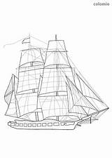 Frigate Sailling Sheets Speedboat Titanic sketch template