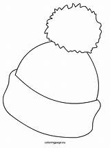 Hat Winter Coloring Pages Crafts Kids Snowman Hats Scarf Coloringpage Eu sketch template