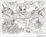 Coloring Pages Printable Summer Girl Girls Teenagers Difficult Hard Teens Fun Cute Hammock Time Kids Enjoy Colouring Teen Color Filminspector sketch template
