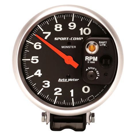 auto meter  sport comp series  pedestal tachometer gauge   rpm