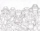 Coloring Pages Odst Halo Popular Coloringhome sketch template