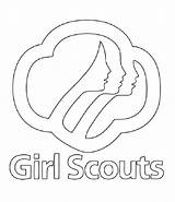 Girl Scouts Scout Coloring sketch template