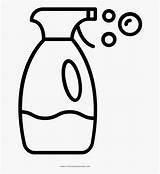 Spray Bottle Coloring Detergent Laundry Clipartkey sketch template