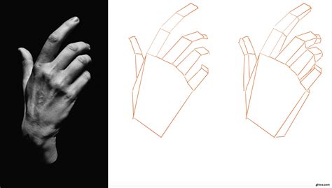 drawing hands   simple shapes gfxtra