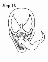 Venom Drawing Draw Spiderman Drawings Step Coloring Marvel Spider Man Pages Template Sketch Easydrawingtutorials Easy Agent Face Cartoon Sketches Getdrawings sketch template
