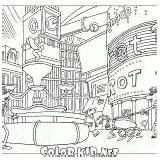 Coloring Sewer Inside City Colorkid Pages sketch template